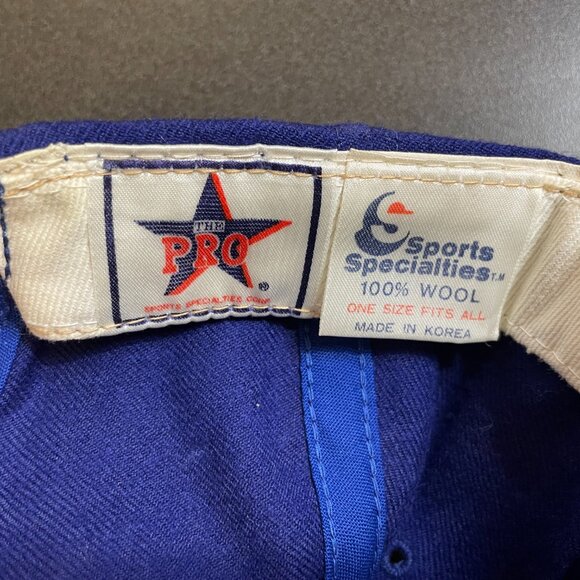 80's Script Los Angeles Rams Baseball Cap Hat Sports Specialties Wool LA 6 Pins - Picture 4 of 6